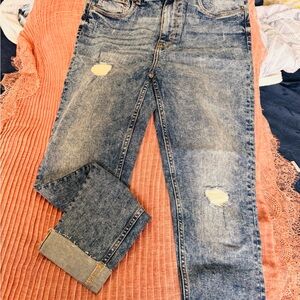 Blue Distressed Men’s Jeans